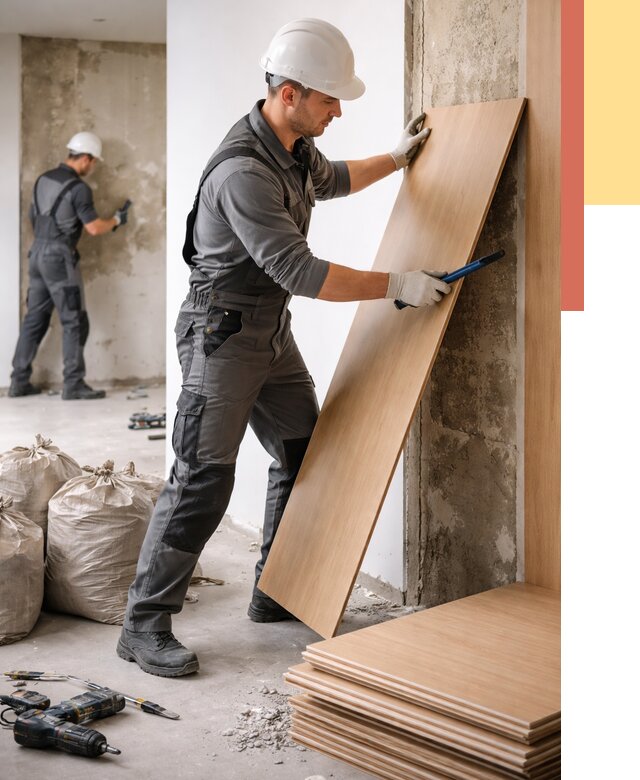 Демонтаж стеновых панелей в Новомосковске от 3614 руб. за м² быстро и недорого | ОТДЕЛОЧНИК-Нвм