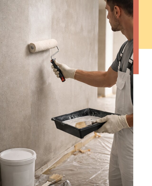 Грунтовка стен в Новомосковске от 2272 руб. м2 — быстро, недорого, с материалом | ОТДЕЛОЧНИК-Нвм