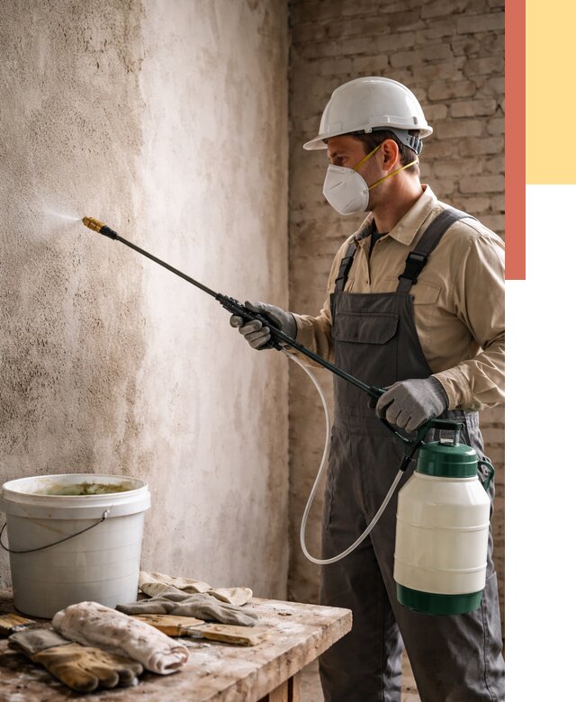 Антисептическая обработка стен в Новомосковске от 1239 руб. — быстро и недорого | ОТДЕЛОЧНИК-Нвм