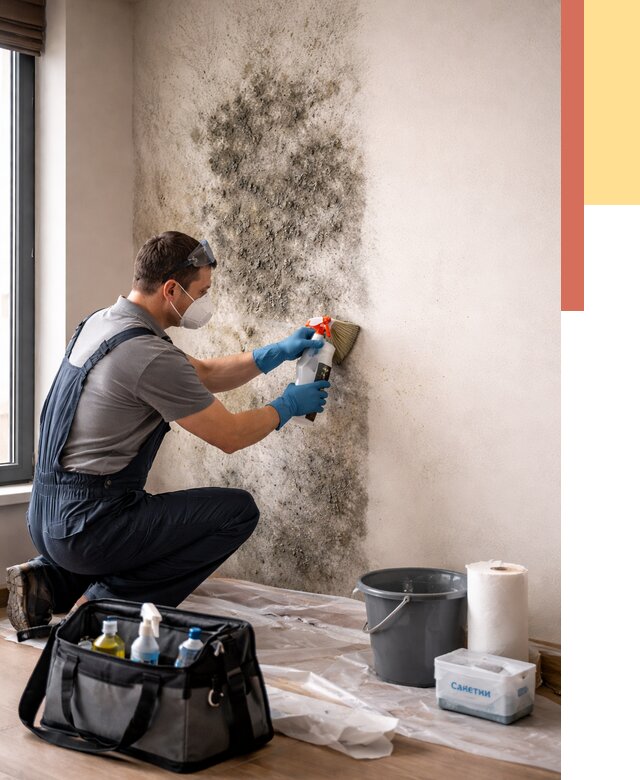 Удаление плесени со стен в Новомосковске от 2220 руб. — быстро и недорого | ОТДЕЛОЧНИК-Нвм