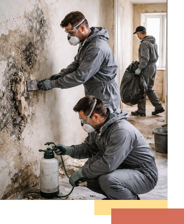 Удаление плесени со стен профессионально в Новомосковске