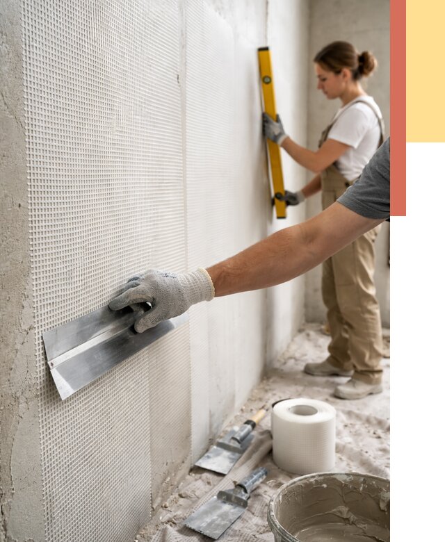 Армирование стен стеклосеткой в Новомосковске от 3304 руб. под ключ | ОТДЕЛОЧНИК-Нвм