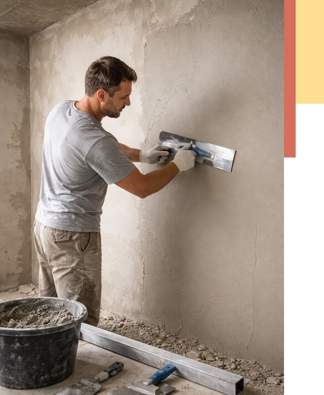 Штукатурка стен без маяков в Новомосковске от 7434 руб/м2 — услуги и цена | ОТДЕЛОЧНИК-Нвм