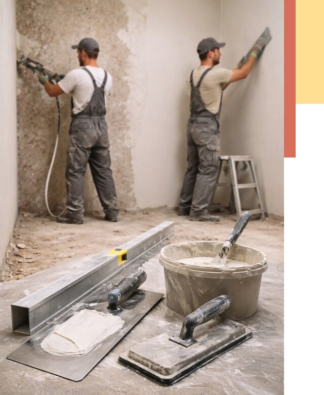 Штукатурка стен под обои в Новомосковске от 4646 руб./м2 — выравнивание под обои | ОТДЕЛОЧНИК-Нвм