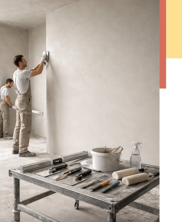 Штукатурка стен под покраску в Новомосковске от 4646 руб./м² — качественно и недорого | ОТДЕЛОЧНИК-Нвм