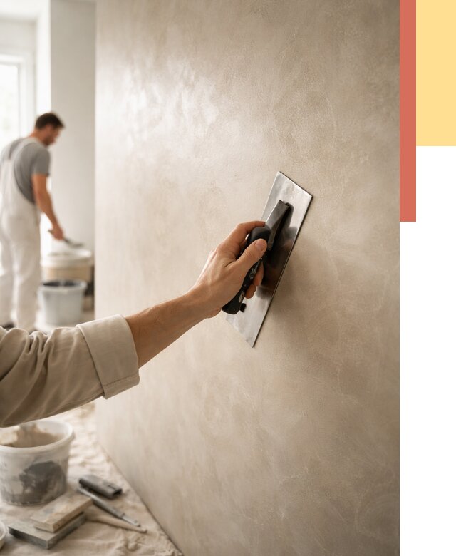 Венецианская штукатурка в Новомосковске от 3614 руб/м² — нанесение стен под ключ | ОТДЕЛОЧНИК-Нвм