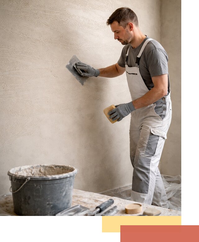 Декоративная штукатурка травертин в Новомосковске для стен и потолков