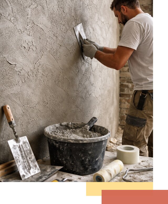 Декоративная штукатурка лофт в Новомосковске — отделка стен и потолков