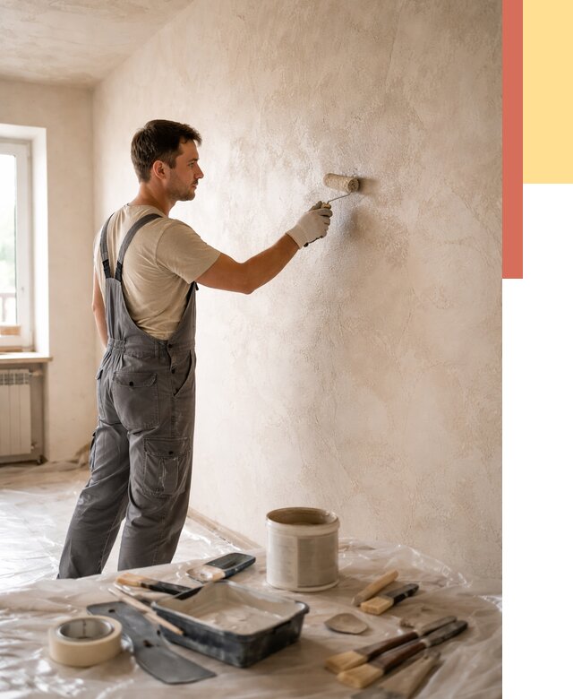 Нанесение лессирующей краски по декоративке в Новомосковске от 1807 руб. | ОТДЕЛОЧНИК-Нвм