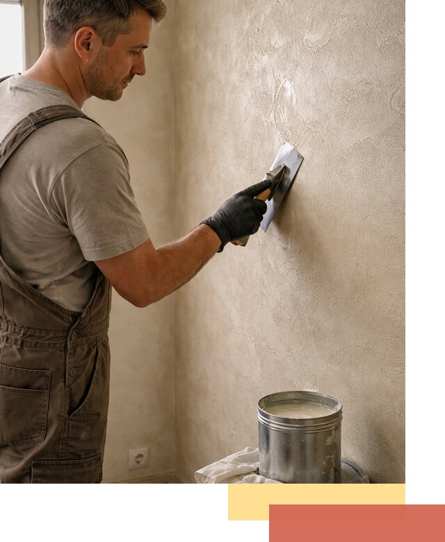 Нанесение воска на штукатурку в Новомосковске для защиты и блеска