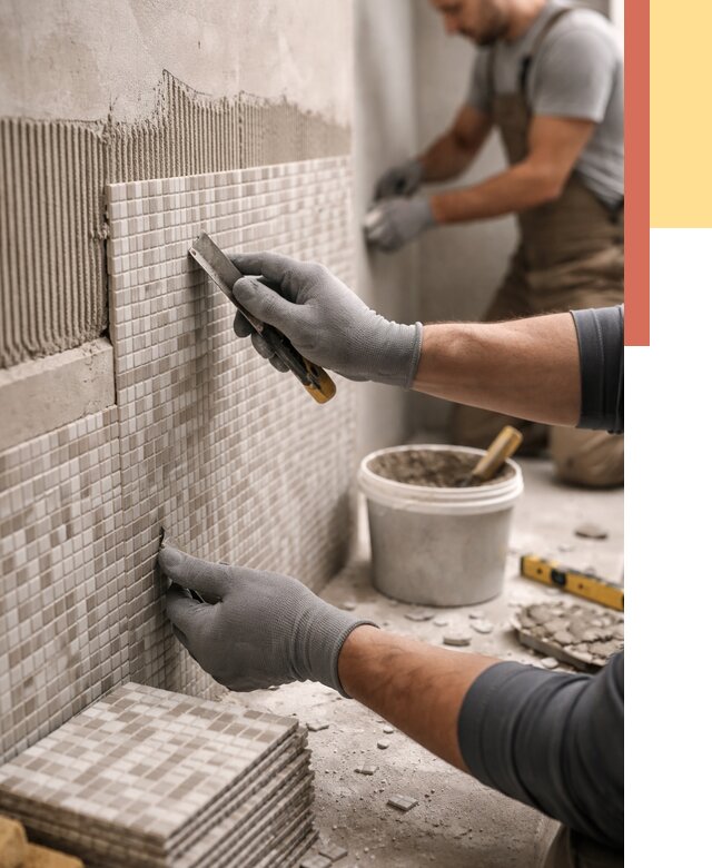 Облицовка стен мозаикой в Новомосковске от 3304 руб/м2 — укладка мозаики на стены | ОТДЕЛОЧНИК-Нвм