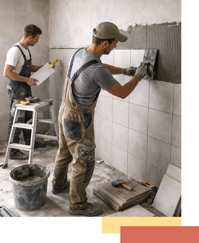 Укладка плитки на стены в Новомосковске профессионально и надежно