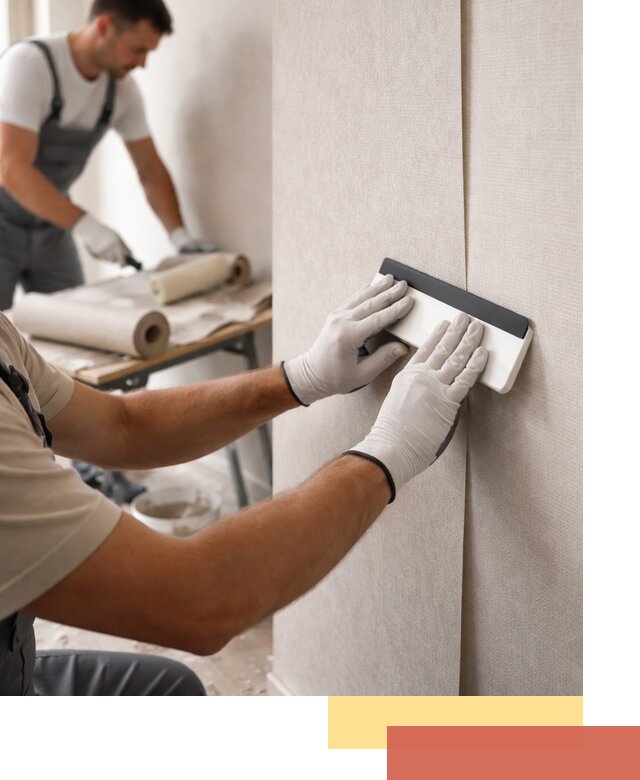 Поклейка обоев под покраску в Новомосковске профессионально и быстро