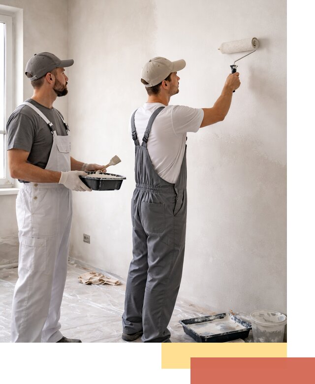 Покраска стен водоэмульсионной краской в Новомосковске