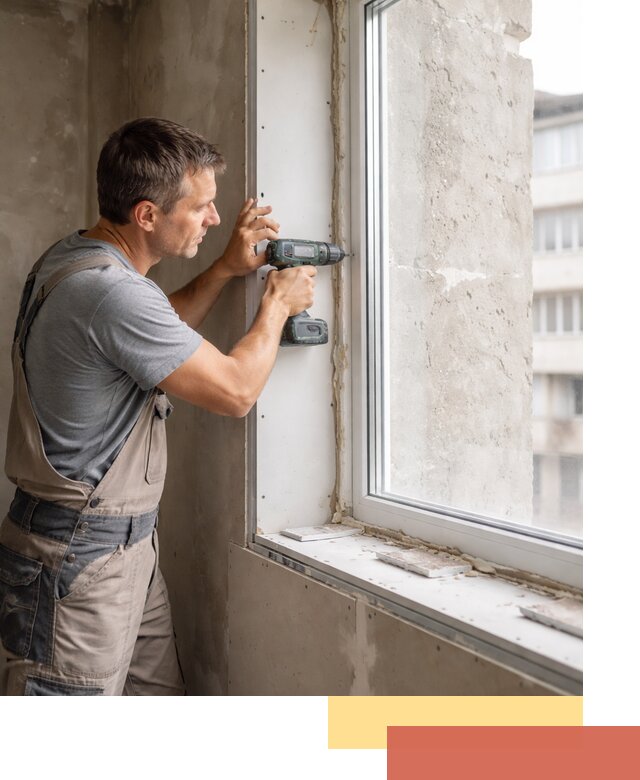 Монтаж гипсокартонных откосов в Новомосковске под ключ