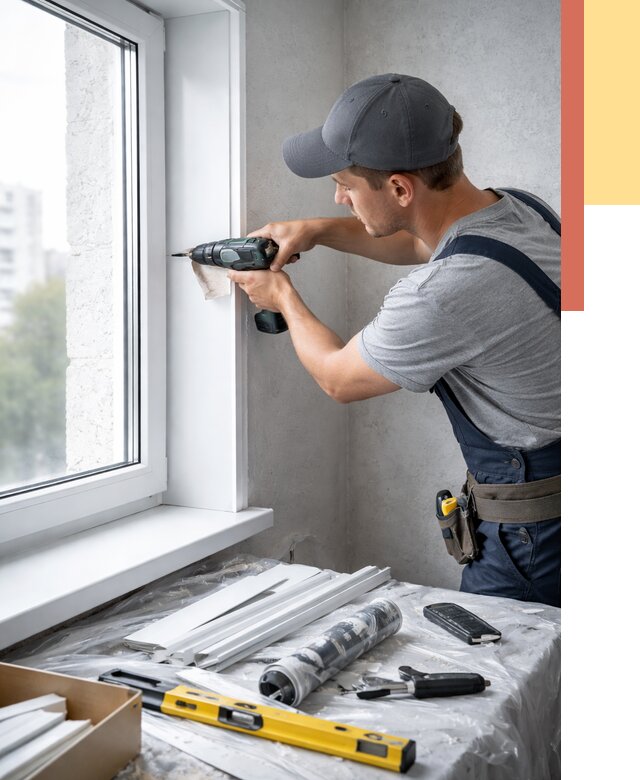 Установка пластиковых откосов в Новомосковске от 2323 руб. | ОТДЕЛОЧНИК-Нвм монтаж, быстро и недорого