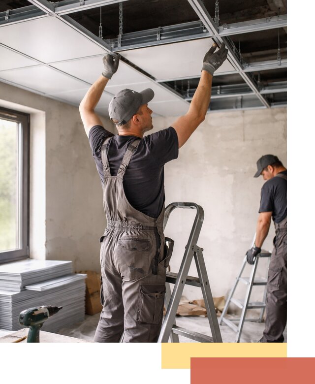 Монтаж кассетного потолка в Новомосковске качественно и быстро