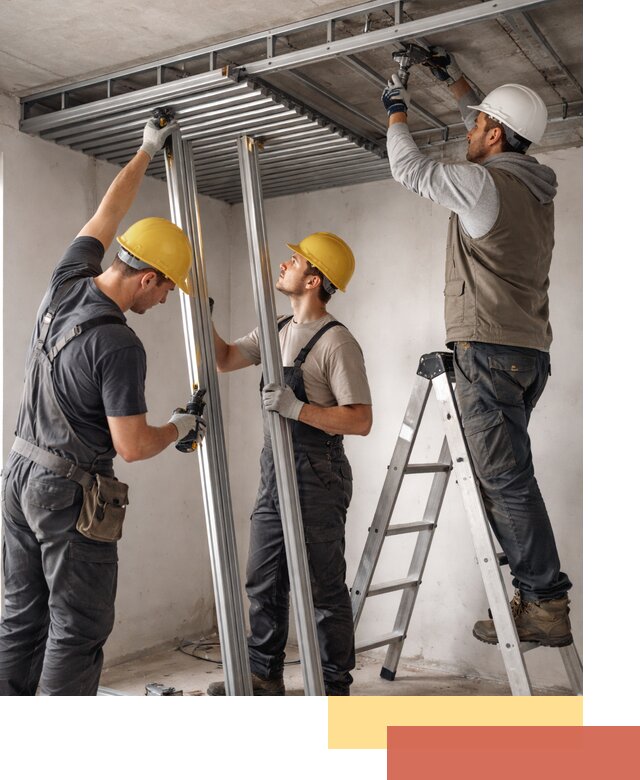 Монтаж реечного потолка под ключ в Новомосковске