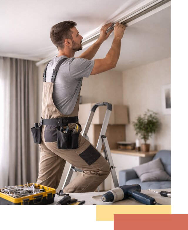 Ремонт натяжных потолков в Новомосковске — качественно и оперативно