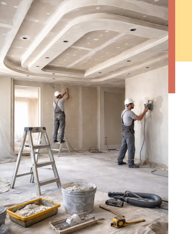 Многоуровневый потолок из гипсокартона в Новомосковске от 774 руб. под ключ | ОТДЕЛОЧНИК-Нвм