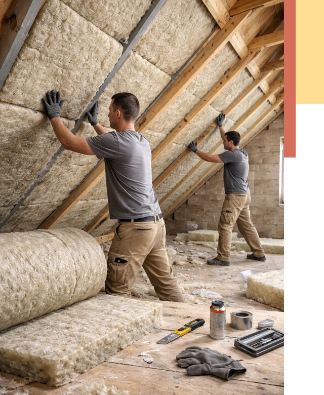 Утепление потолка минватой в Новомосковске от 1497 руб. — быстро и недорого | ОТДЕЛОЧНИК-Нвм