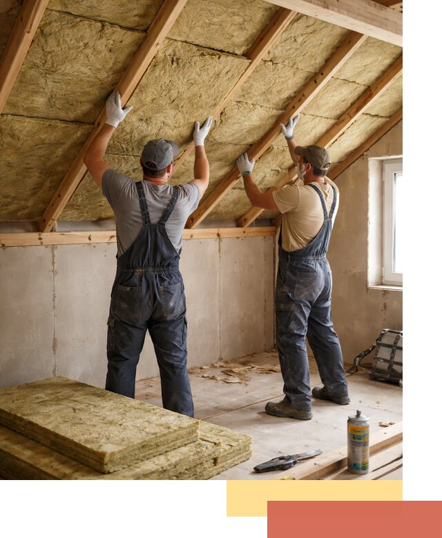 Утепление потолка минеральной ватой в Новомосковске