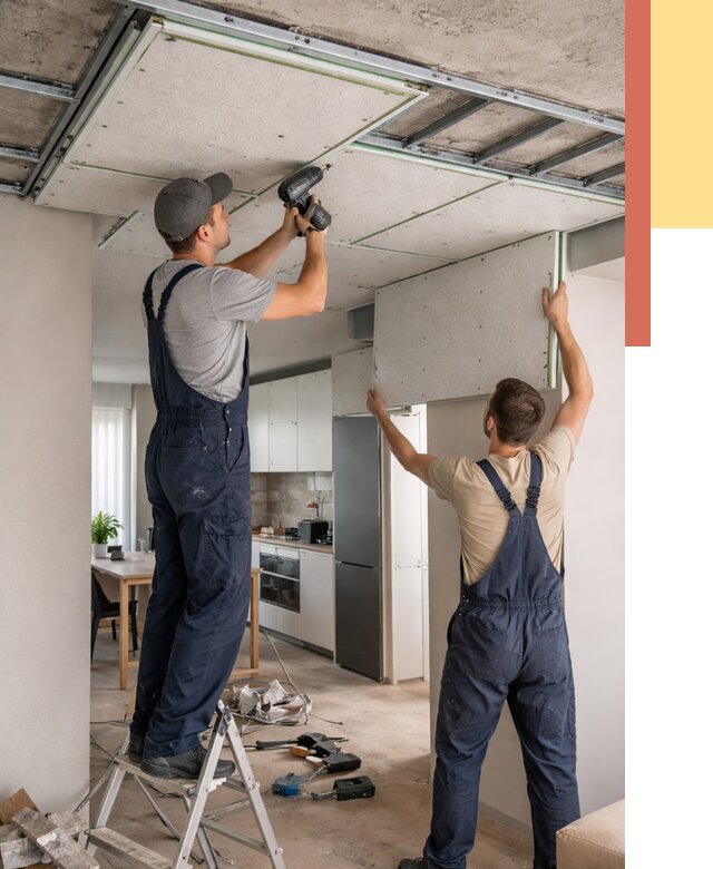 Шумоизоляция потолка панелями зипс в Новомосковске от 1910 руб. под ключ | ОТДЕЛОЧНИК-Нвм